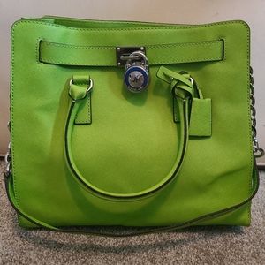 Michael Kors Apple Green Hamilton tote